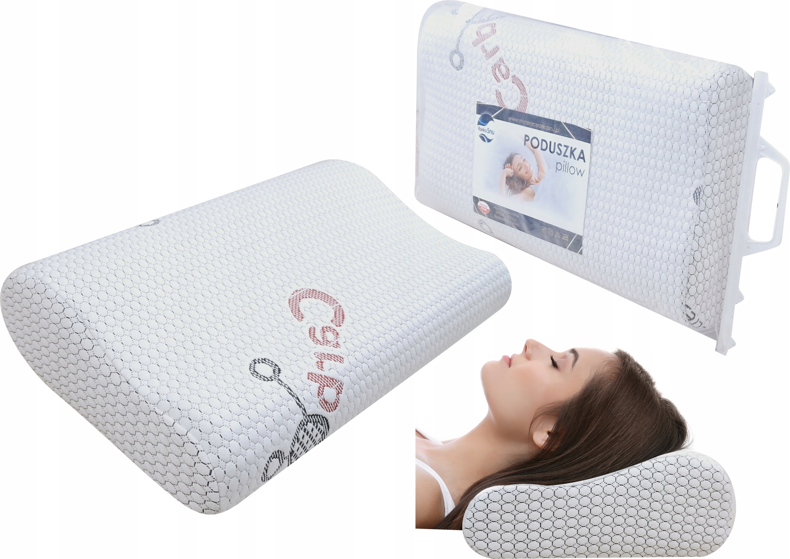 Poduszka Ortopedyczna Ergonomiczna Visco Memory Profilowana 30x50