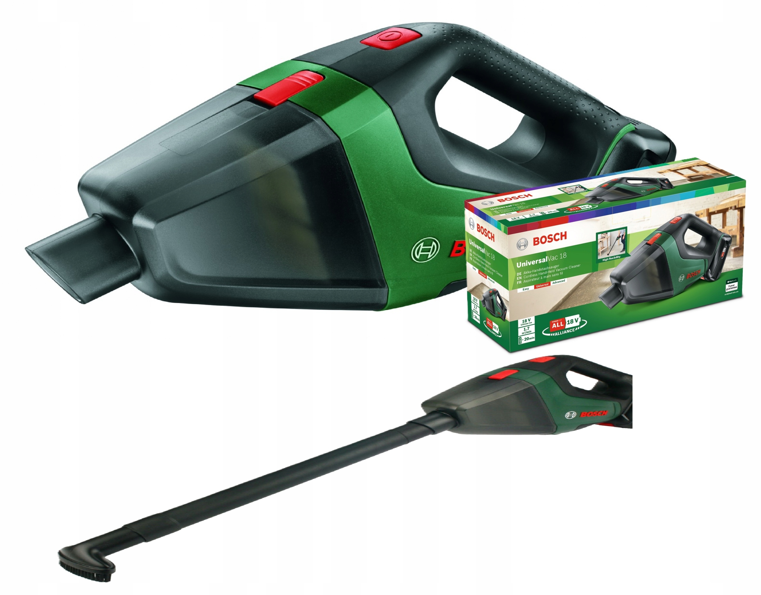 Mocny Odkurzacz Ręczny Bosch 18V Samochodowy Akumulatorowy Dmuchawa Do Auta