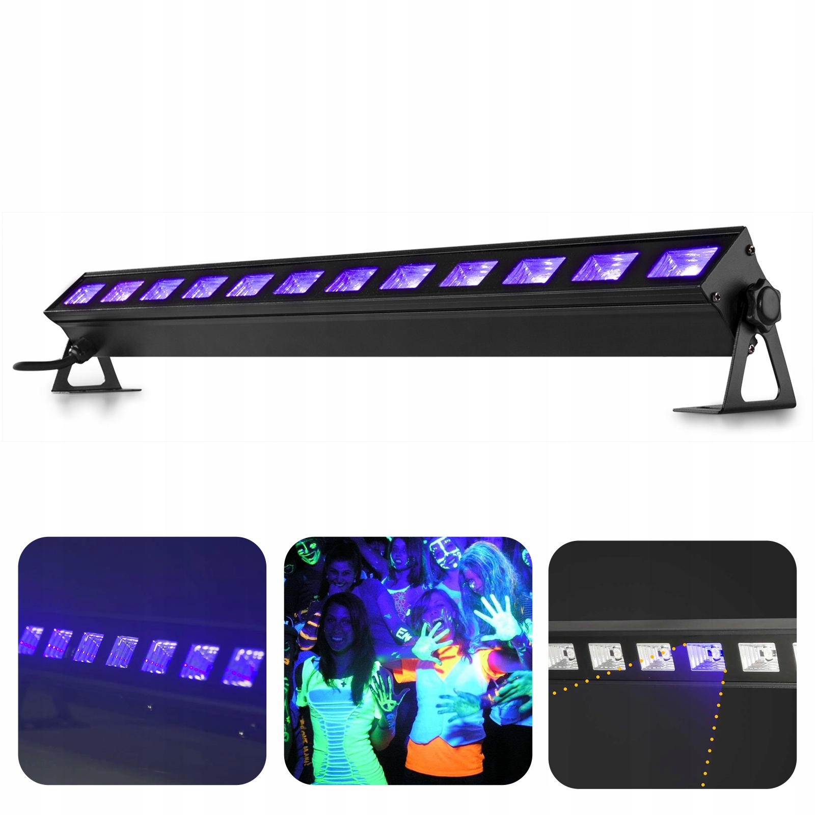 

Belka Led Uv 61cm Beamz P&p 12x 3W Klub Party