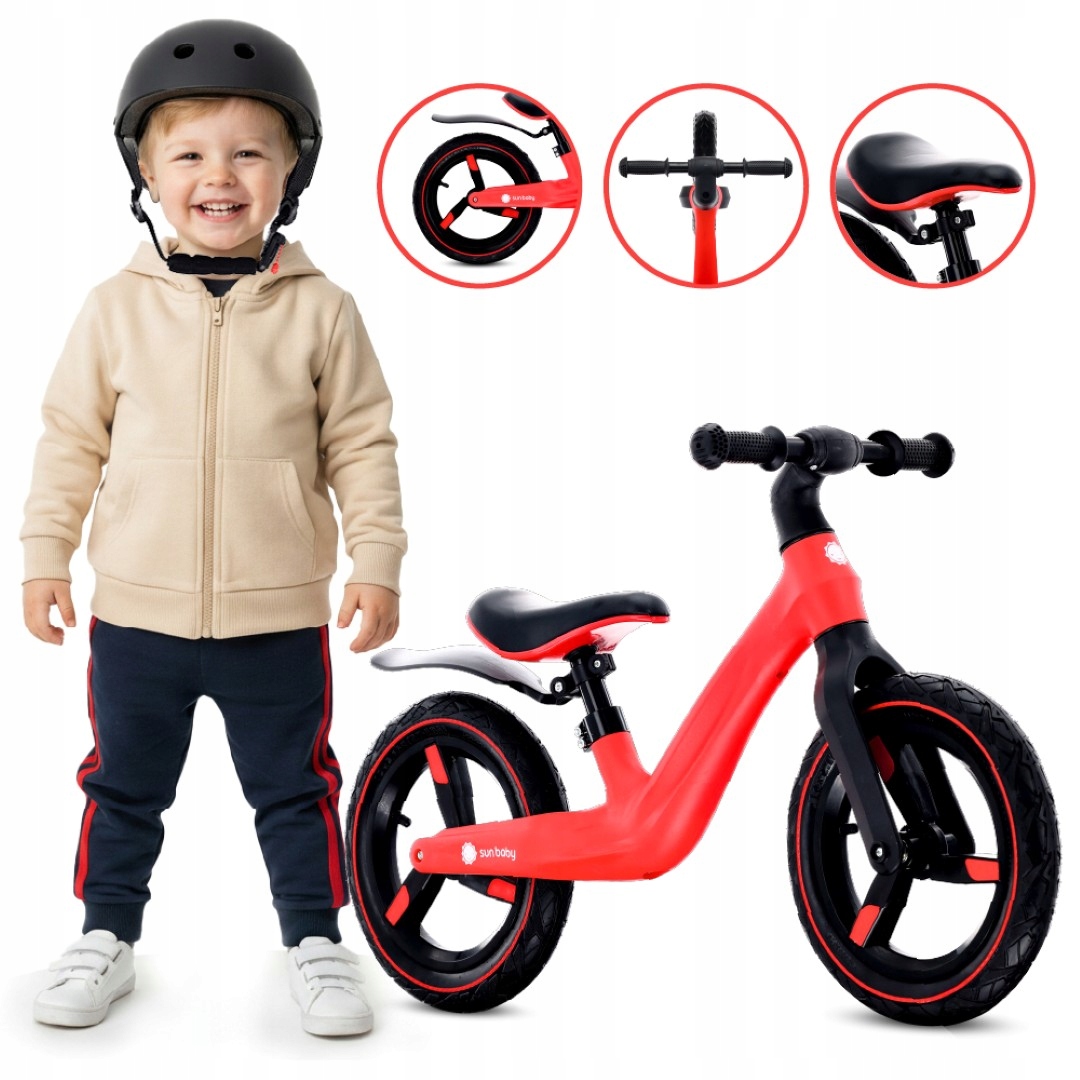 Sun Baby rowerek biegowy Sport 12" nylonowa rama koła pompowane od 2 lat