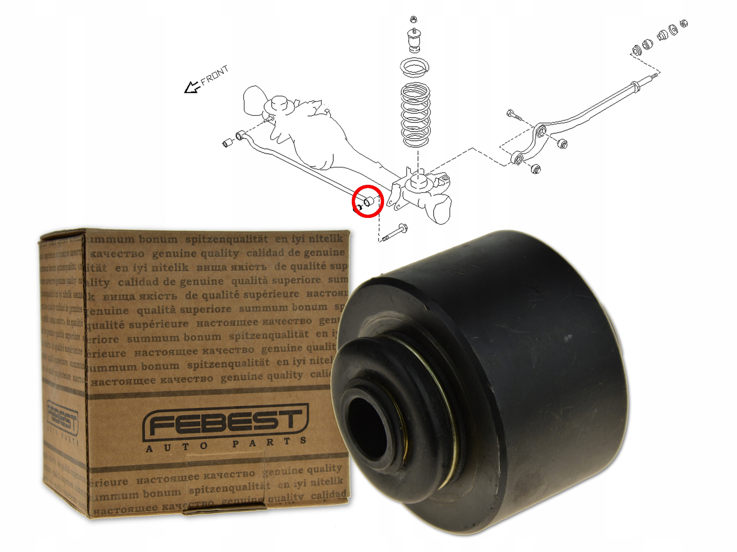 

Nissan Patrol Y61 00- Tuleja Drążka Panharda Przód