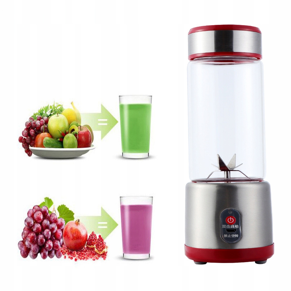 BLENDER PRZENOŚNY, BEZPRZEWODOWY USB 0,45L