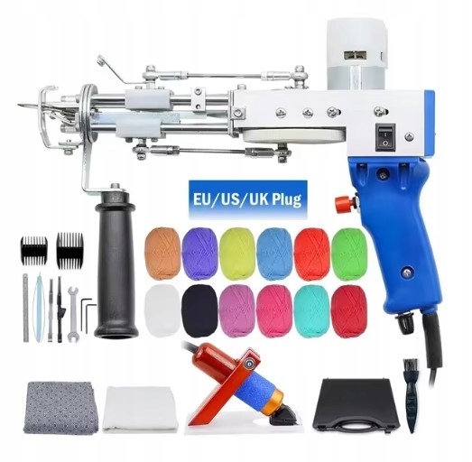 Elektrická pistole tuftovací stroj na koberce Typ- blue set 2