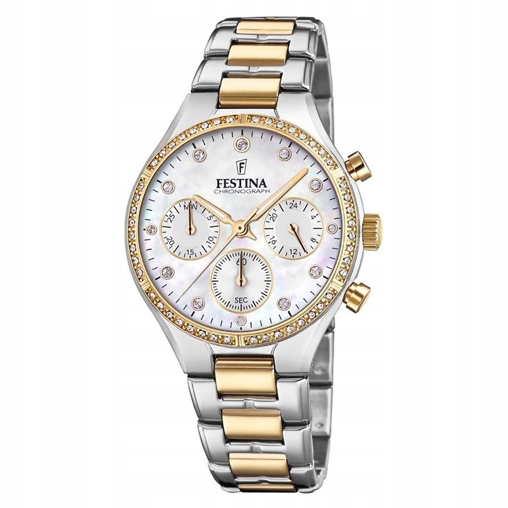 Dámské hodinky Festina F20402-1 Zirkony stříbrné