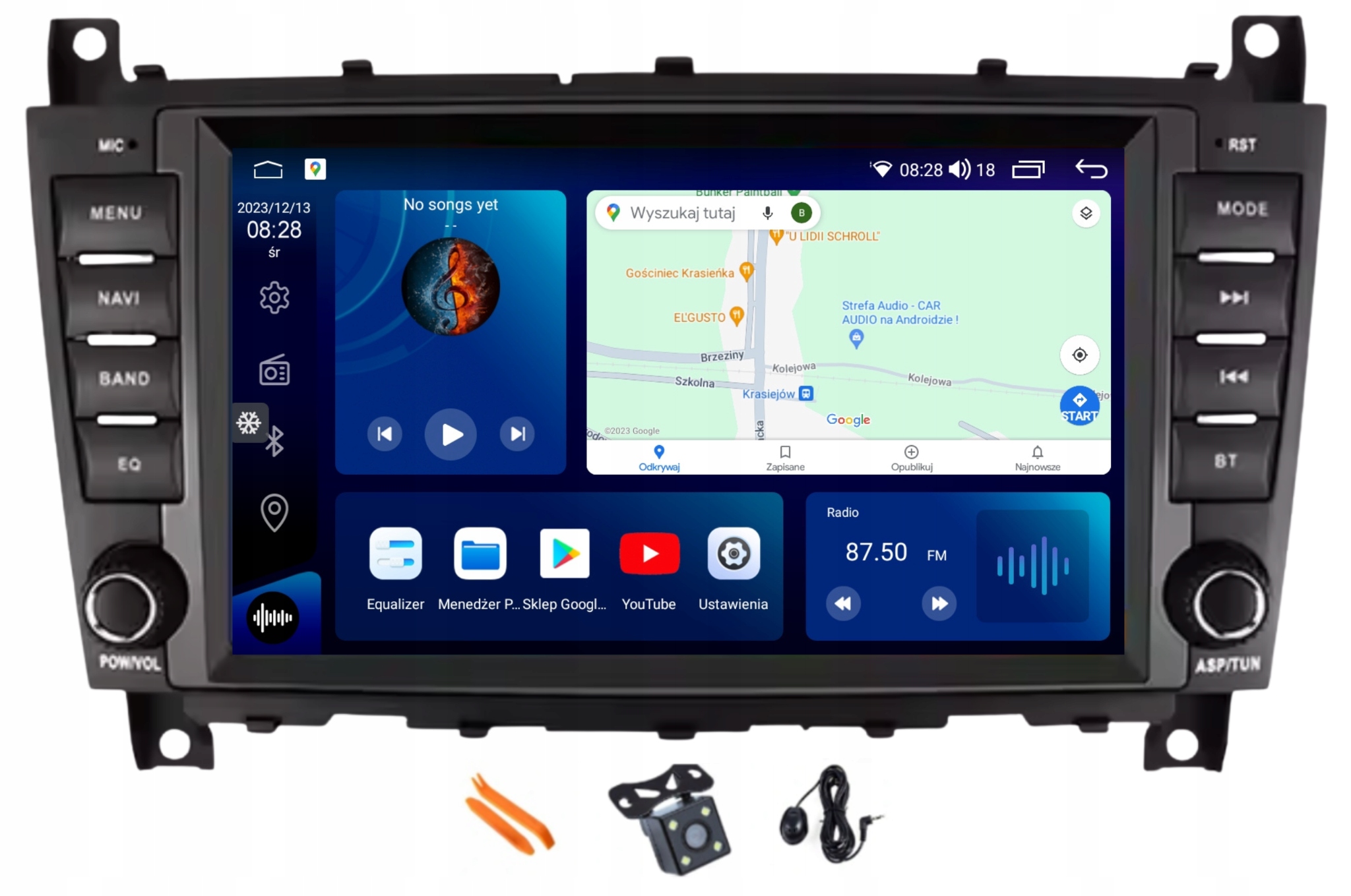 Rádio Android Navigácia 128 Gb Lte Gps Dsp Mercedes CLC W203 1 C W203 2