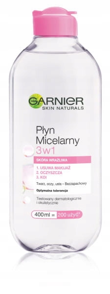 GARNIER PŁYN MICELARNY 3W1 400ML