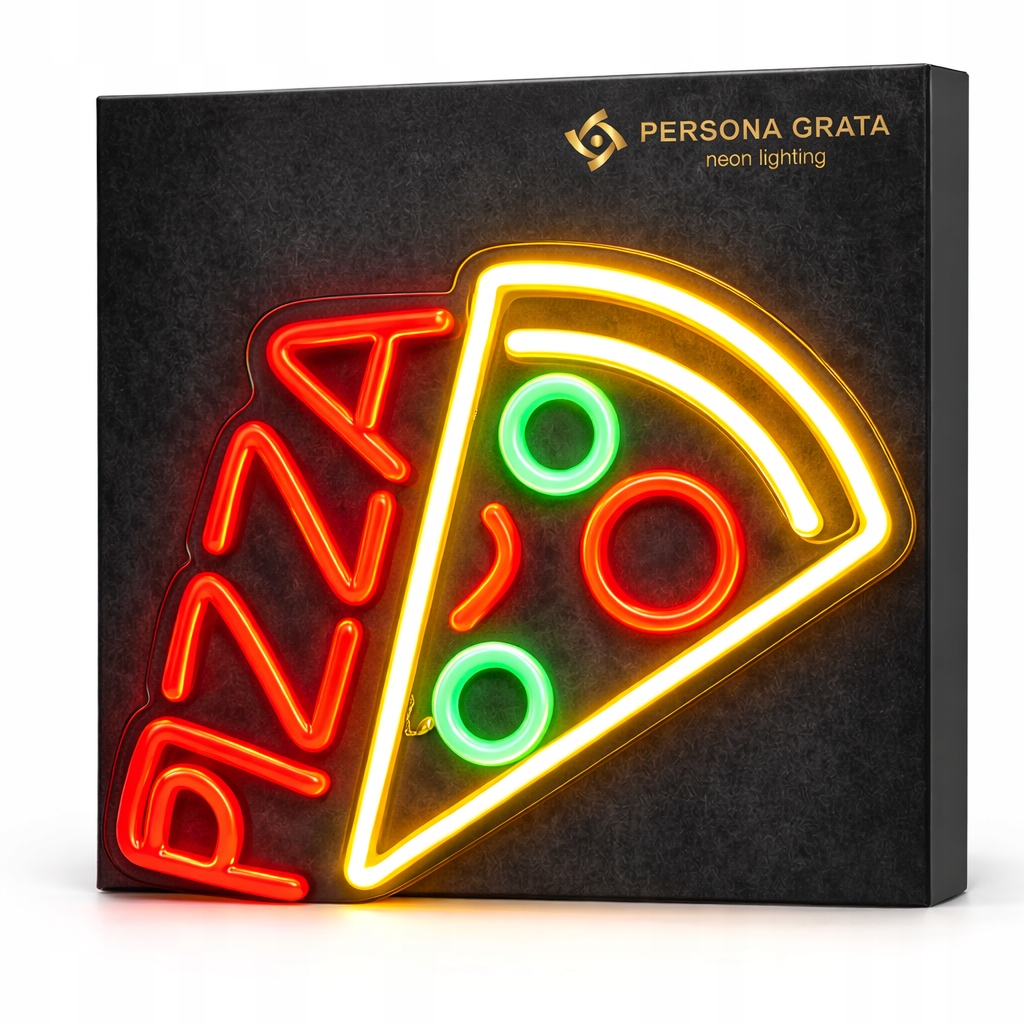 Neon LED Pizza Do Restauracji Pizzerii Bara Lampka na Ścianę USB Do Kuchni
