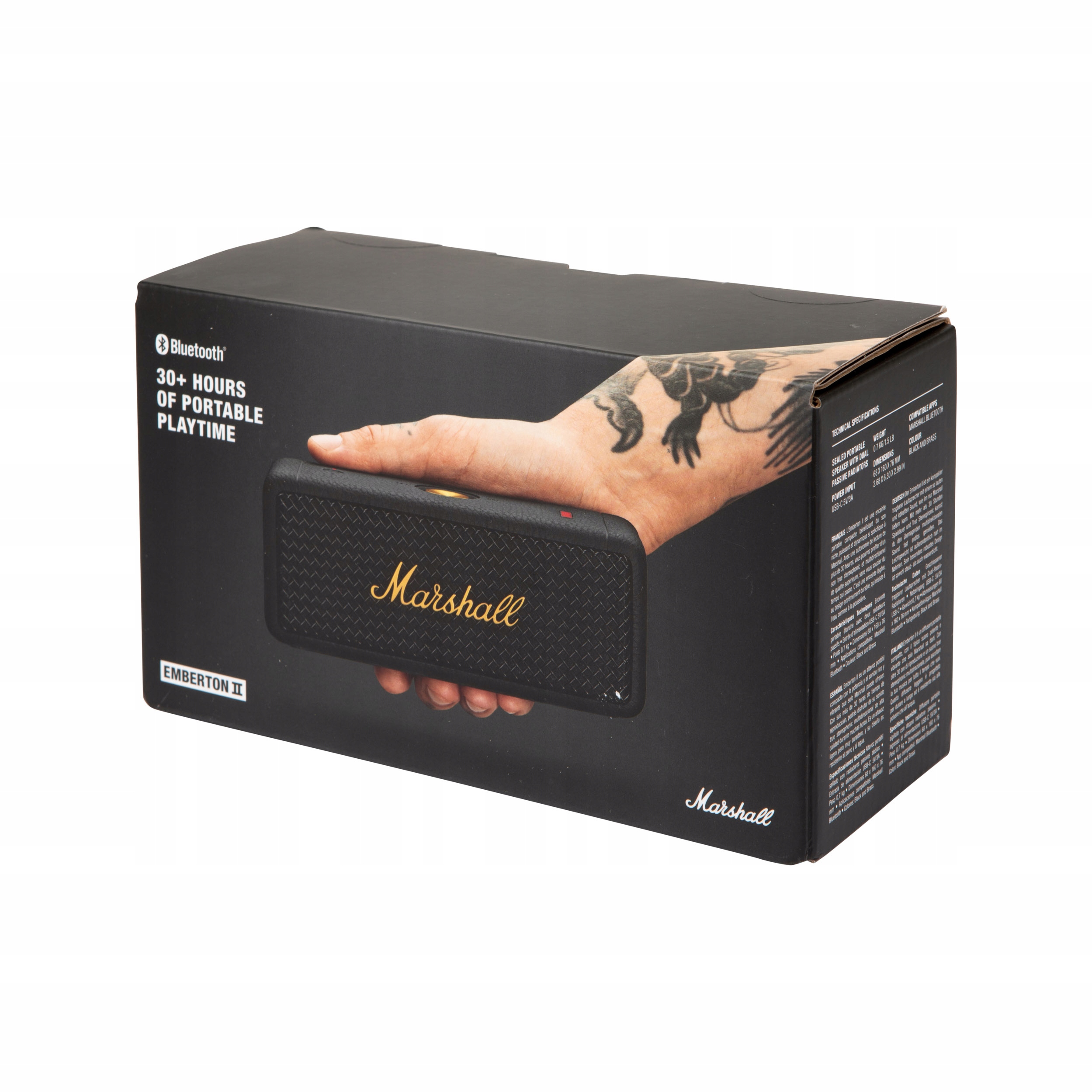 Głośnik Bt Marshall Emberton II Czarny