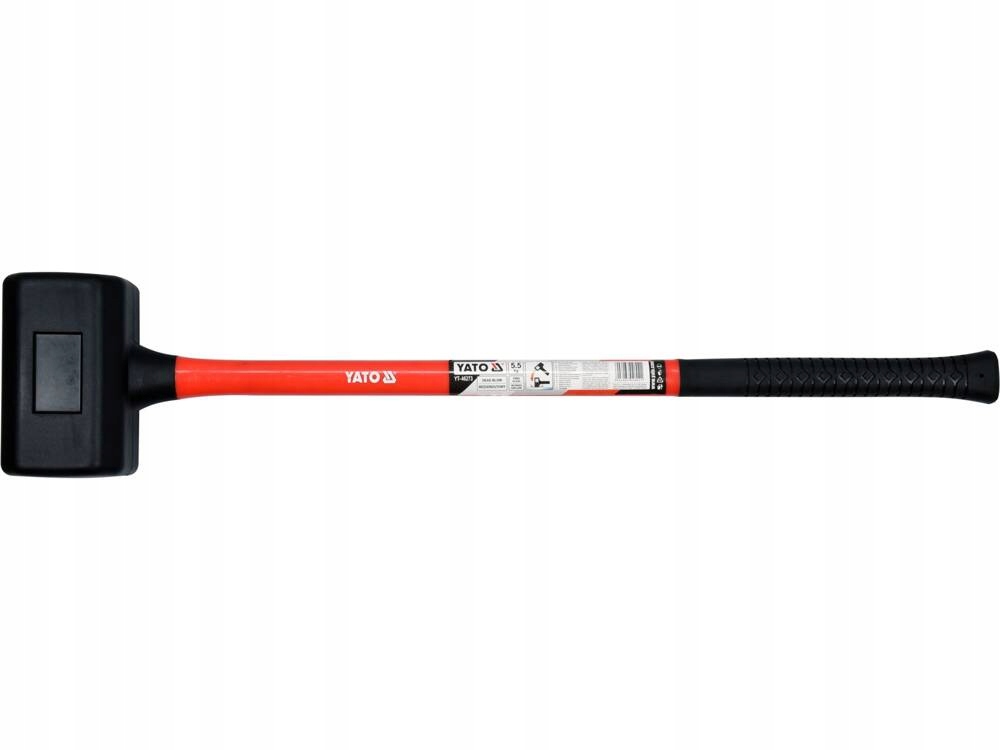 Yato YT-46273 Młot Gumowy, Bezodrzutowy 5,5 Kg, Trzon Z Włókna Szklanego