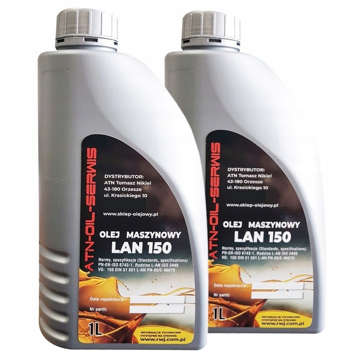 Olej Maszynowy Iso 3448 Din 51 501 L-an VG150 2L