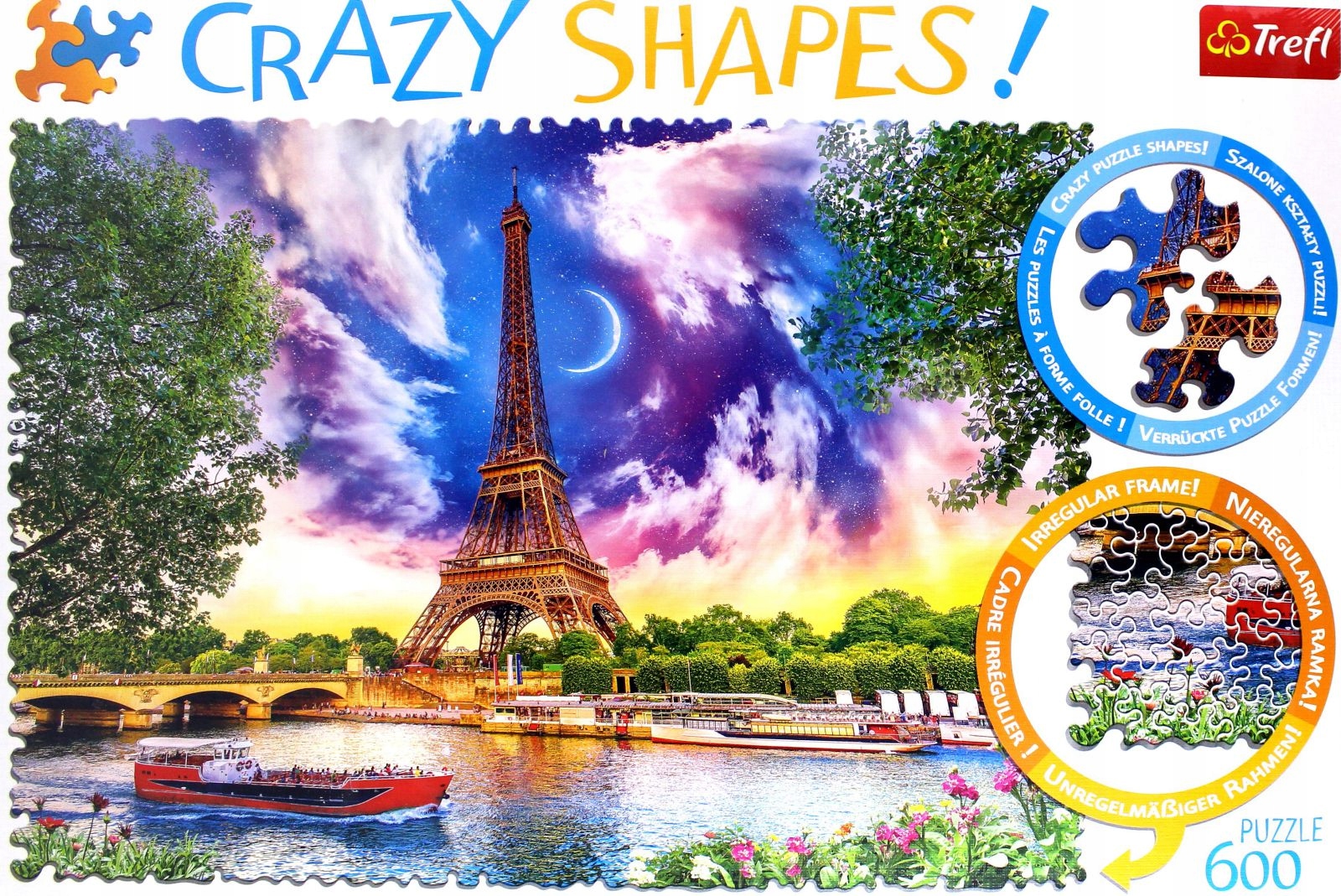 TREFL 600 EL. CRAZY SHAPES - NIEBO NAD PARYŻEM [PUZZLE]