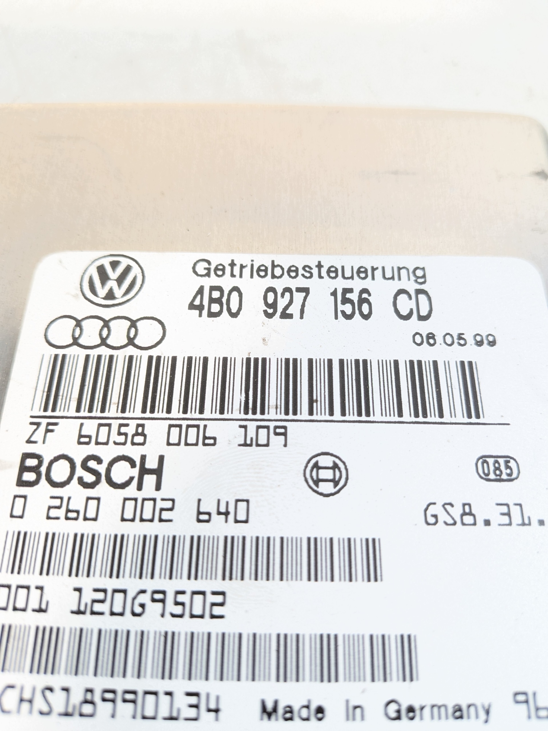 modul Bedienteil Getriebe getriebe OE 4B0927156CD Audi A6 C5 97-04