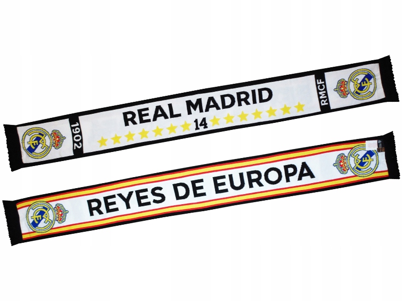Dwustronny Szalik Real Madryt Reyes Królowie Europy