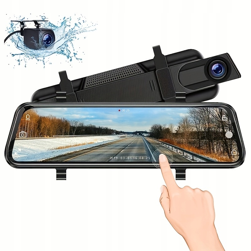 24H Surveillance Dash Cam: 10'' Car DVR with 1440P Video Recording & Dual Marka inna