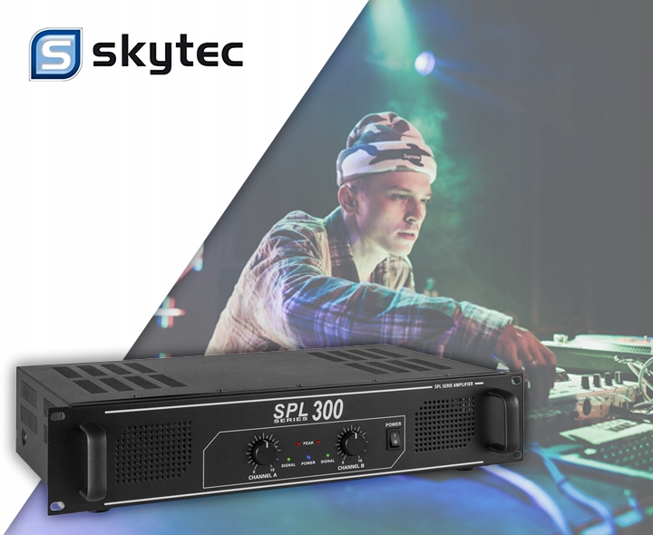 KOŃCÓWKA MOCY Wzmacniacz SPL 300 2x150W 19' RACK Liczba kanałów 2