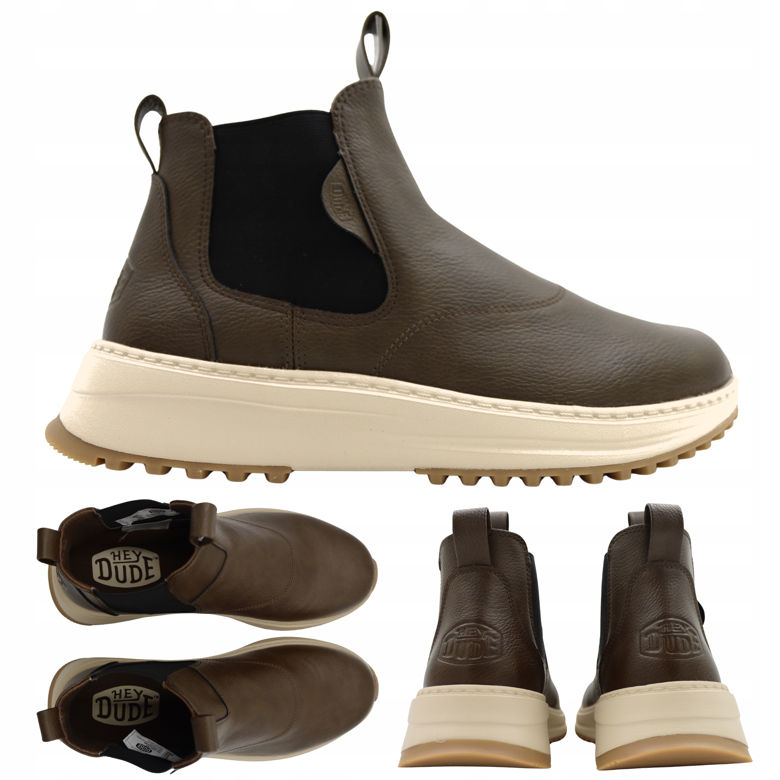 Pánské Boty Šperky Hnědé Pohodlné Lehké Nazouvací Heydude 442932KX vel. 46