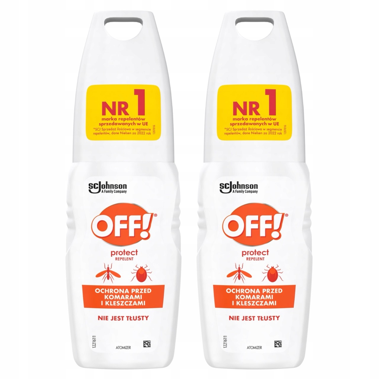 2X Spray Na Komary I Kleszcze Off! Protect Z Atomizerem 3H 7% Deet 2X100ML