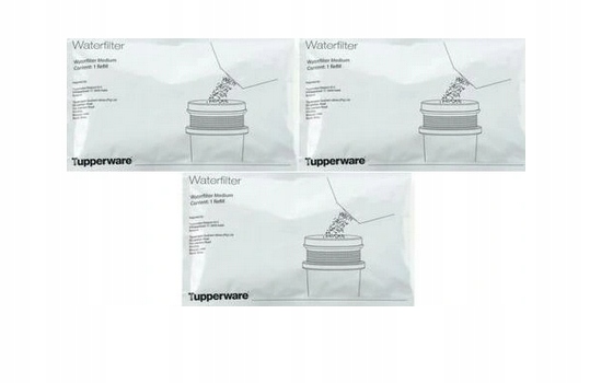 

Tupperware 3 x wkład filtrujący Filtr dzbanka wody