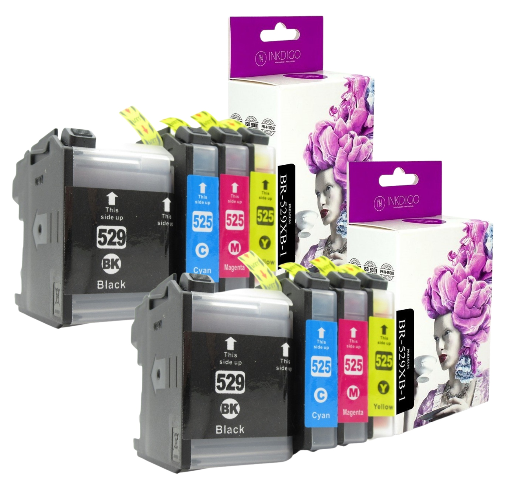 

8x Tusz Do Drukarki Brother DCP-J105 J100 MFC-J200
