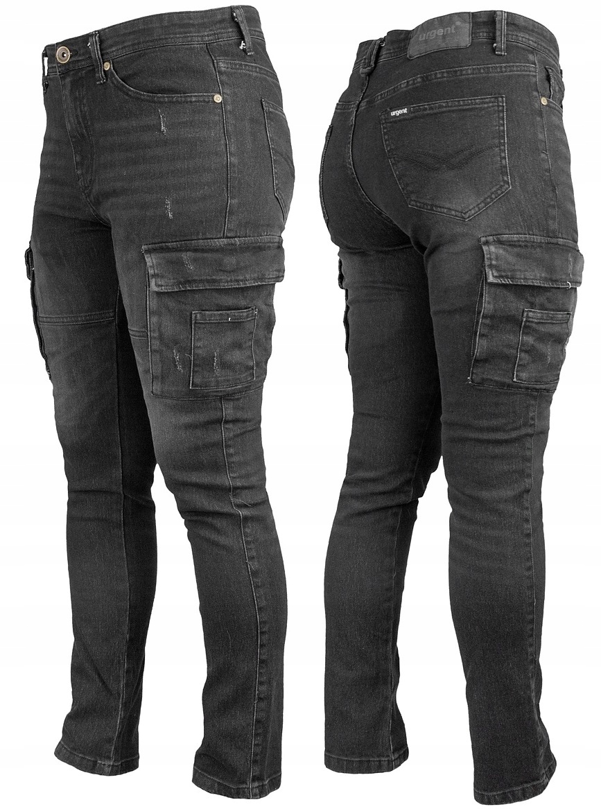 Spodnie robocze Jeans Bojówki Slim 730 do pasa jeansowe 54