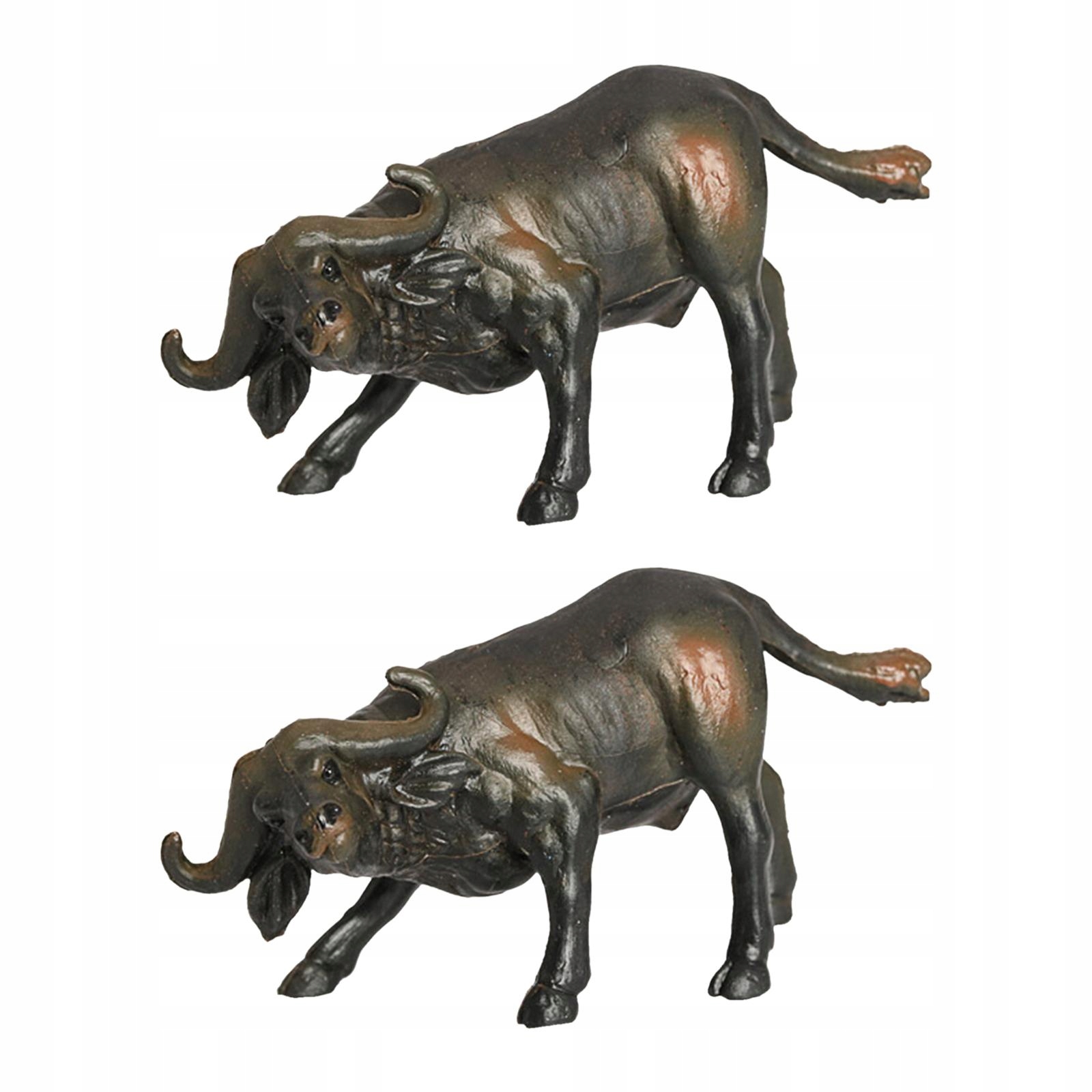 Dziecięcy realistyczny PVC Wildlife miniaturowy Zoo leśny model zwierzęcia Buffalo Marka bez marki