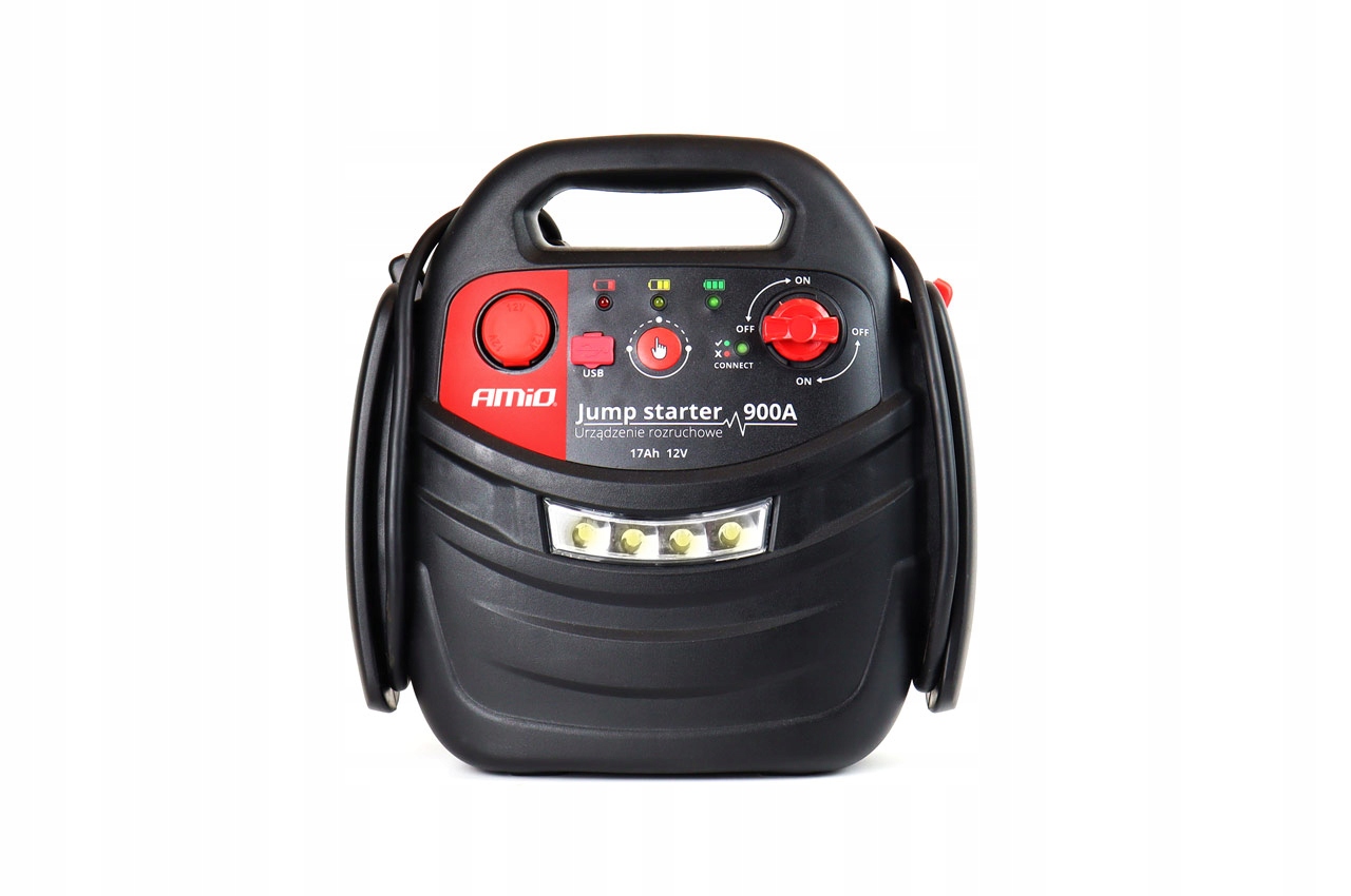 Štartovacie zariadenie 4v1 AMiO AMIO-02523 12V 17Ah 900A kompresor 7bar