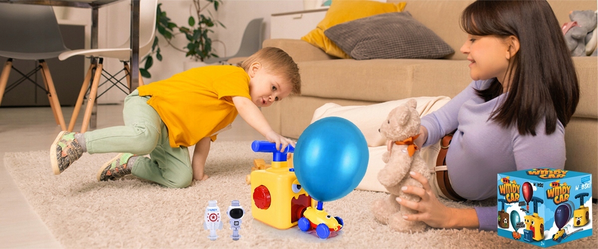 ZABAWKA DLA 3 4 5 LATKA WYRZUTNIA BALONOWA ZESTAW SŁUCHAWKI ŚWIECĄCE Wiek dziecka 3 lata +