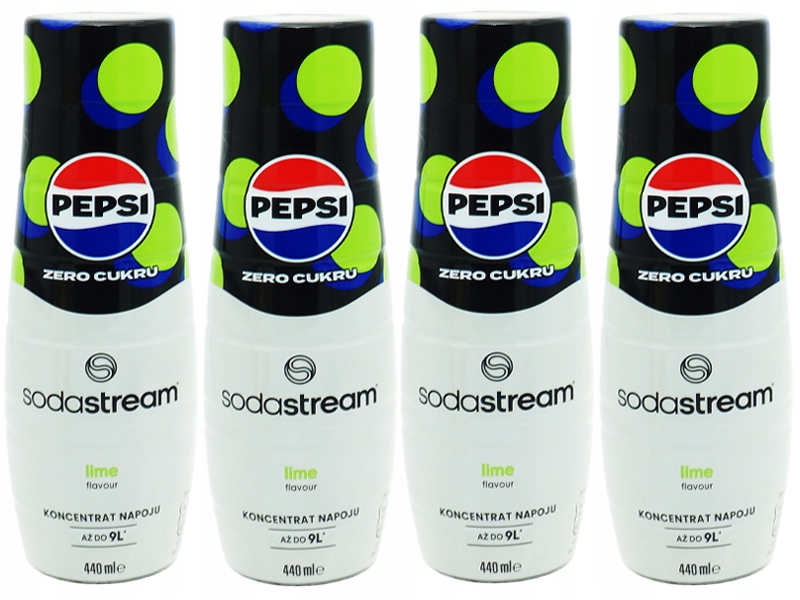 6x SYROP KONCENTRAT SODASTREAM PEPSI MAX LIME LIMONKA 9L NAPOJU Z 440ML Marka SodaStream