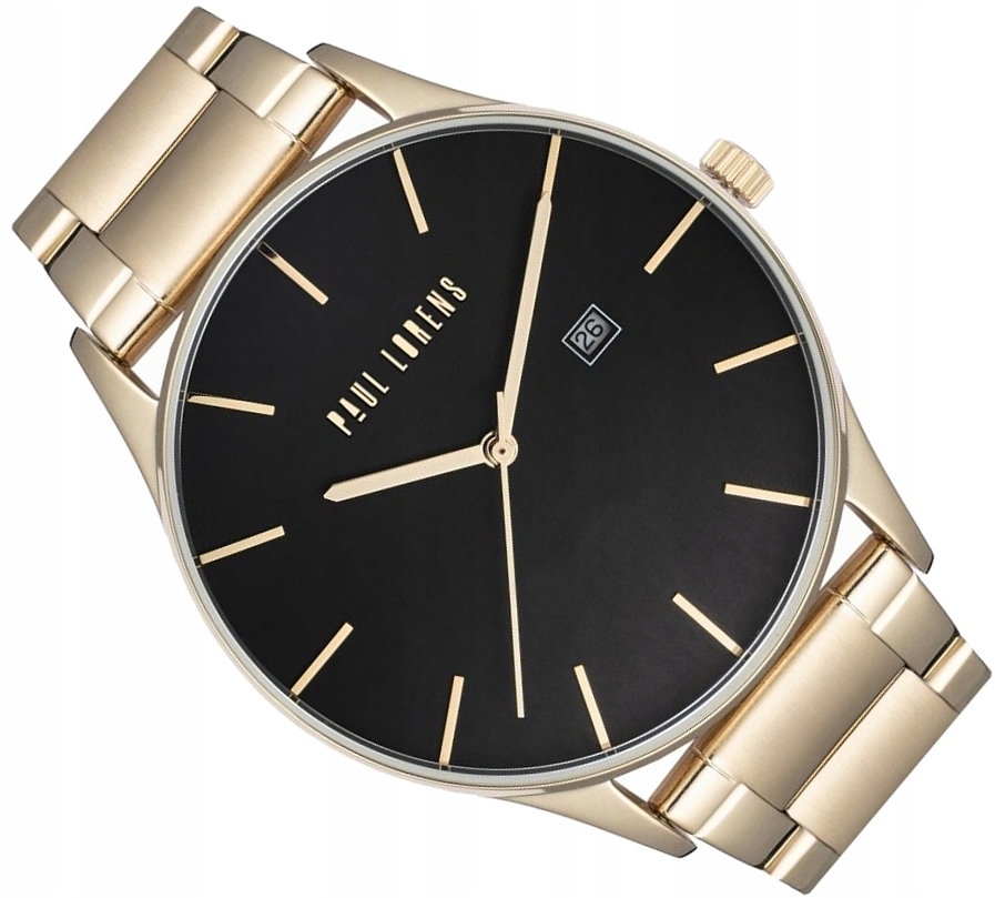 Zlaté Pánské Hodinky Paul Lorens PL7028B2-1D1 Na Náramku Sada