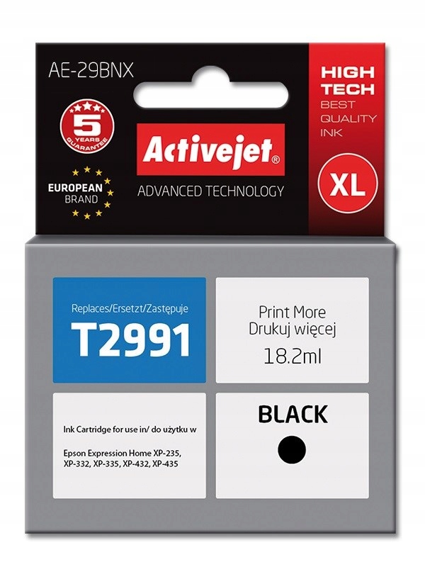 Tusz Activejet AE-29BNX Epson 29XL T2991; Supreme;