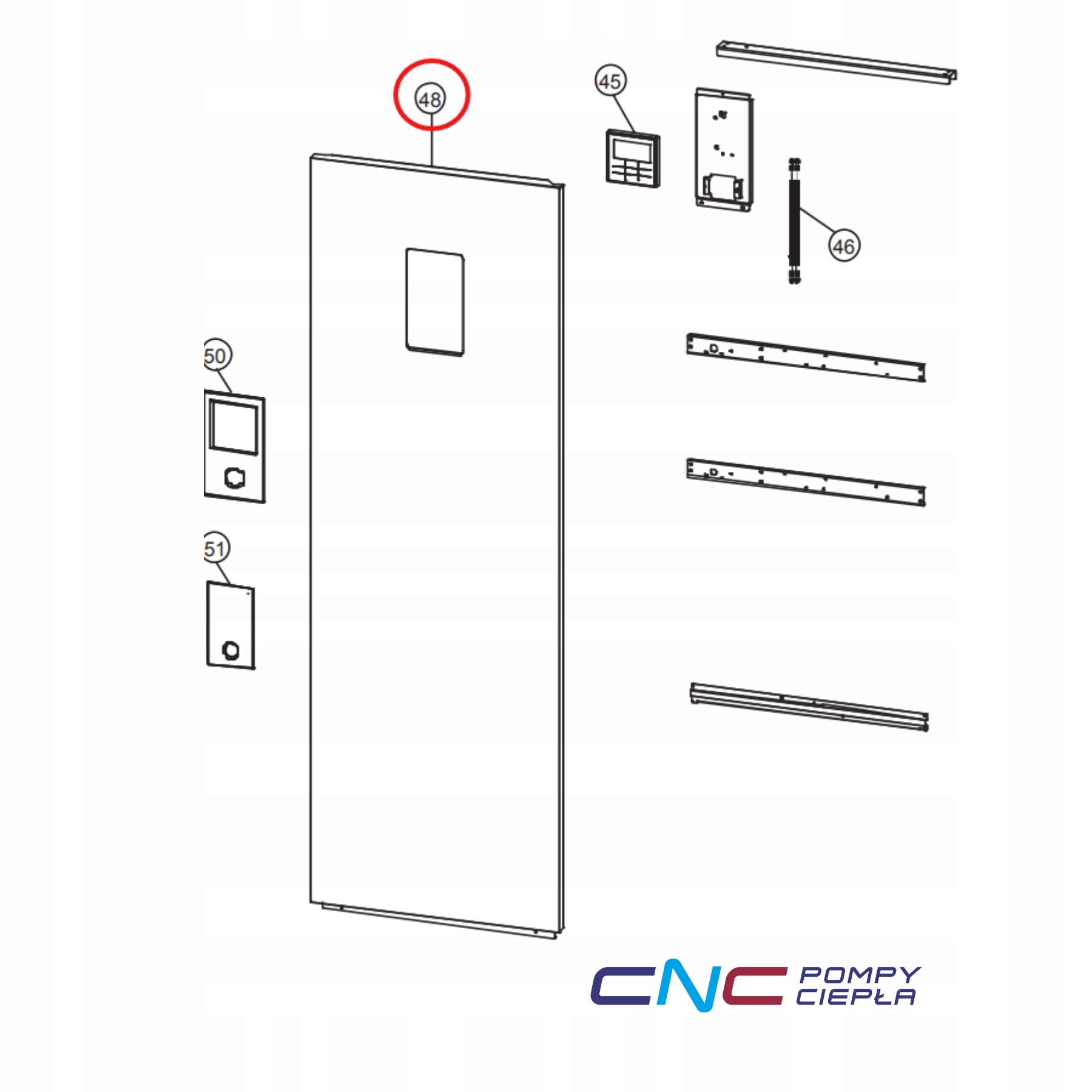 Panasonic ACXE06-00030A ACXE06-00030ACZ Przednia płyta obudowy jedn. zewn.