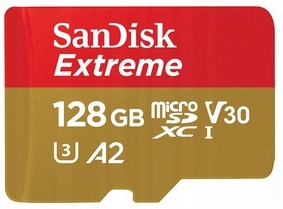 

Karta microSD 128GB SanDisk Extreme adapter 190/90