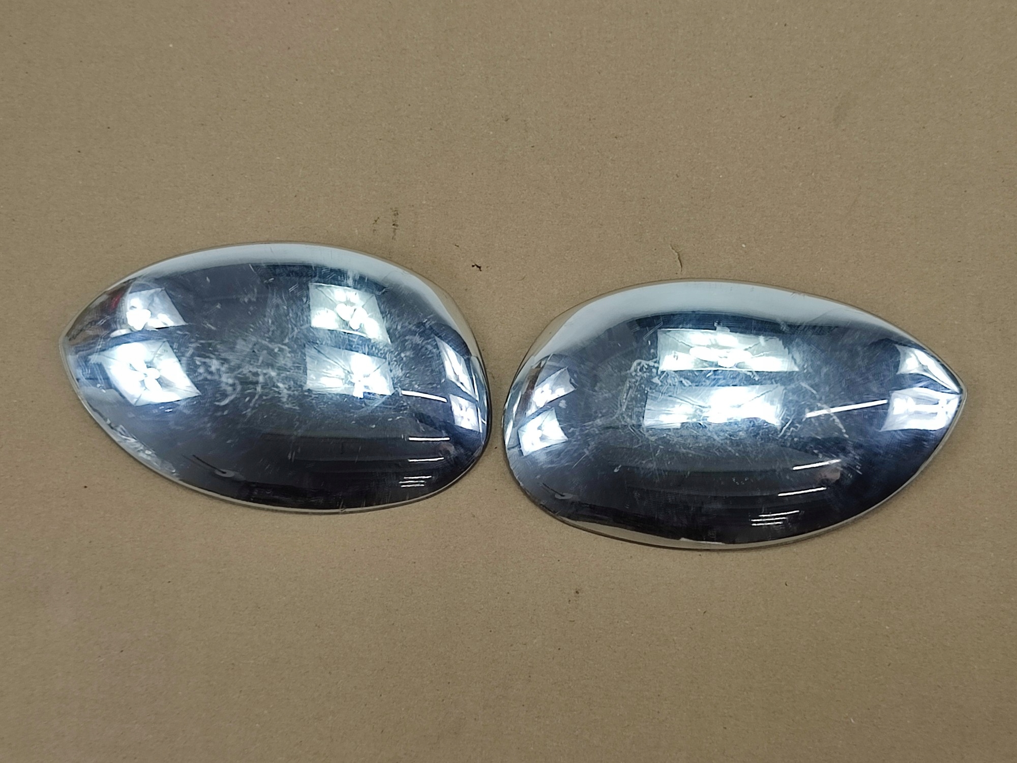 cap mirrors left + right CHROM CITROEN C3 D&G 2002-2009
