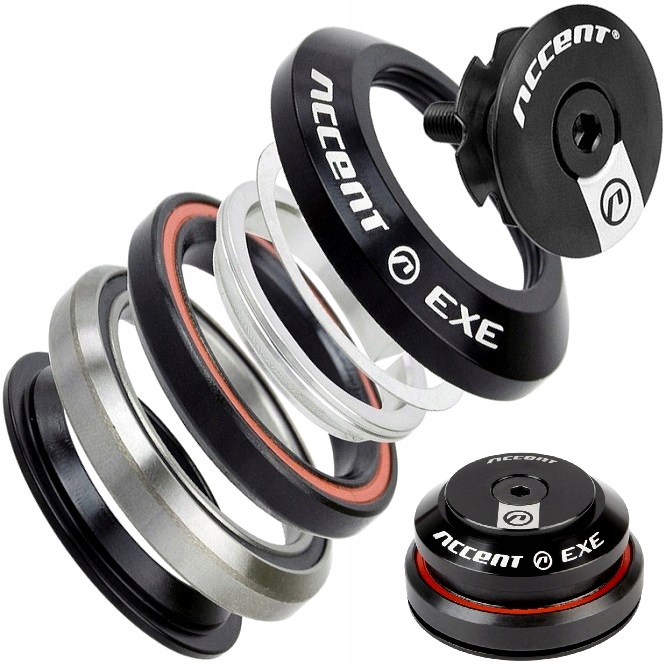 Integrované kormidla Accent Hi-exe 1-1/8"-1.1/4" IS42/IS47, strojní ložiska