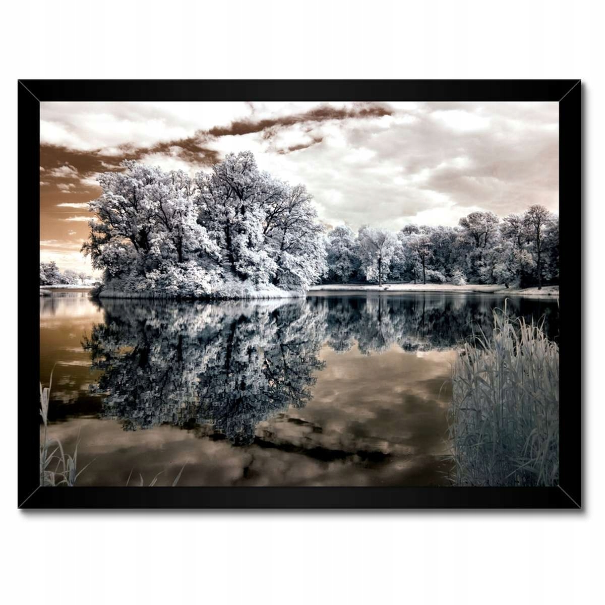 Plakáty v rámu 40x30 Ostrov na jezeře