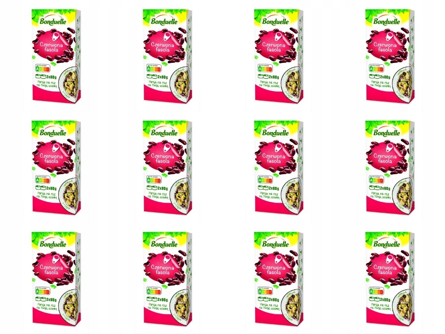 12 x 160 g Bonduelle Červené fazole 2x80 g