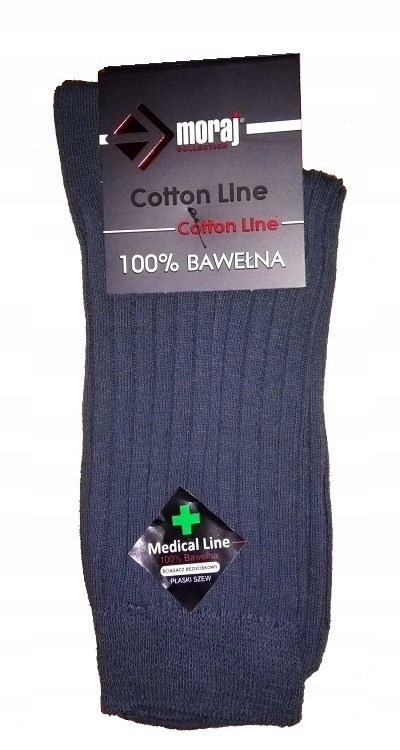 

Skarpety Medical Line 100% bawełna 42 43 44 Grafit