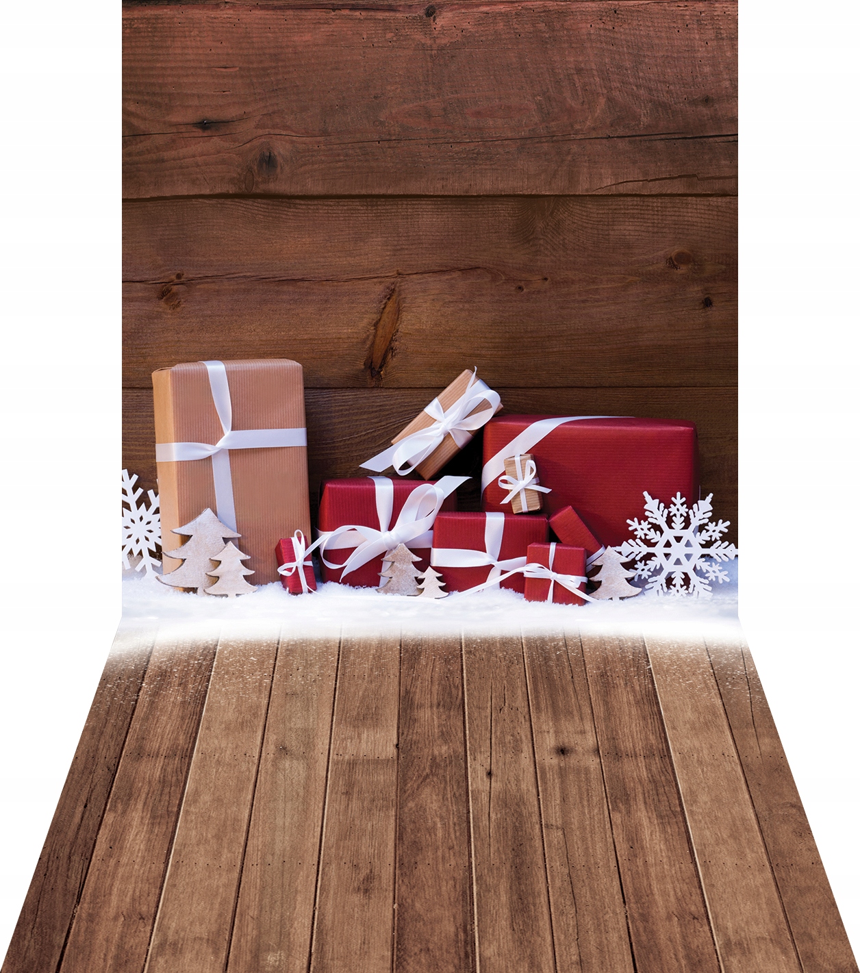 Grube tło ZIMOWE, tło świąteczne 180x400 sw114