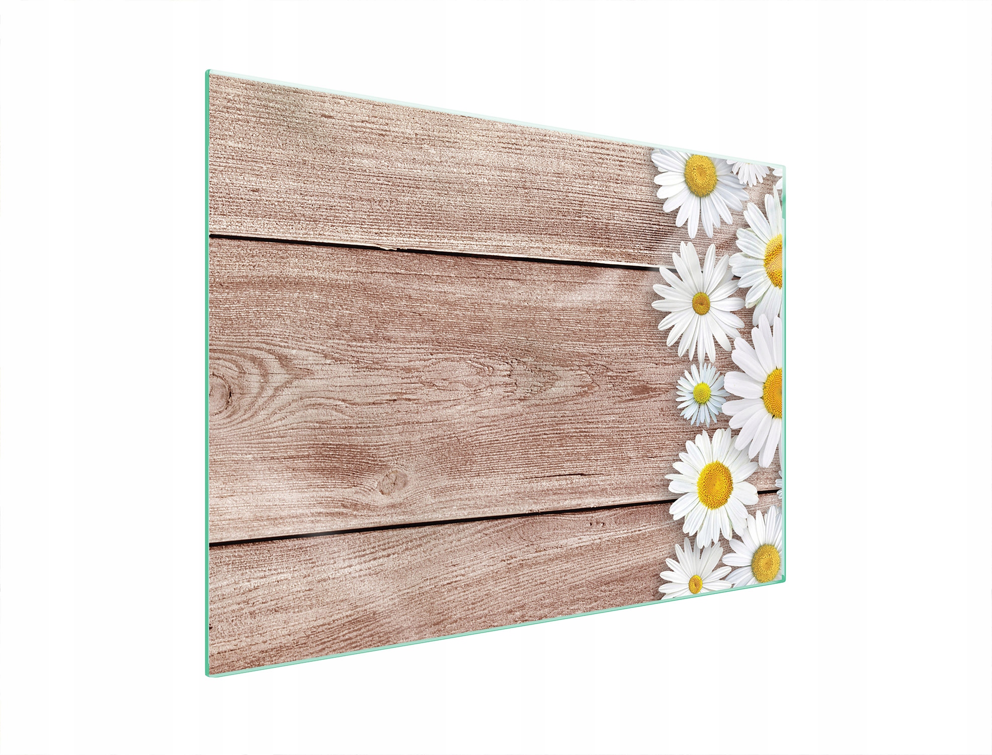 Ochranná Skleněná Deska Na Sporák 70x52 Dřevo Tvrzené Sklo