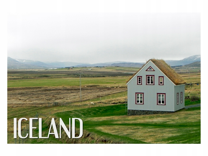 

Islandia Krajobraz Domek Magnes na lodówkę