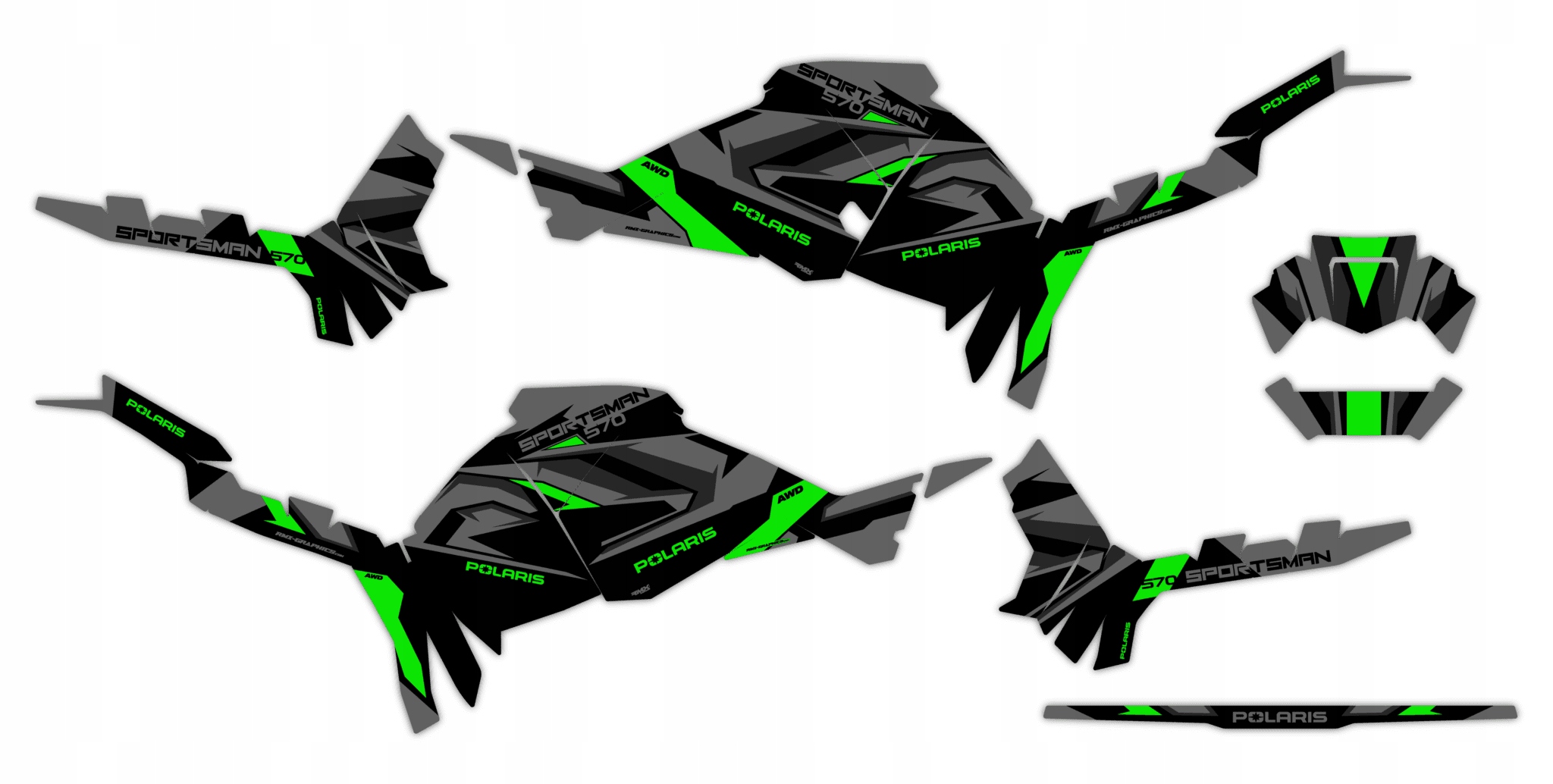 Dýha Samolepky Polaris Sportsman Touring 570 2025+ #4239162