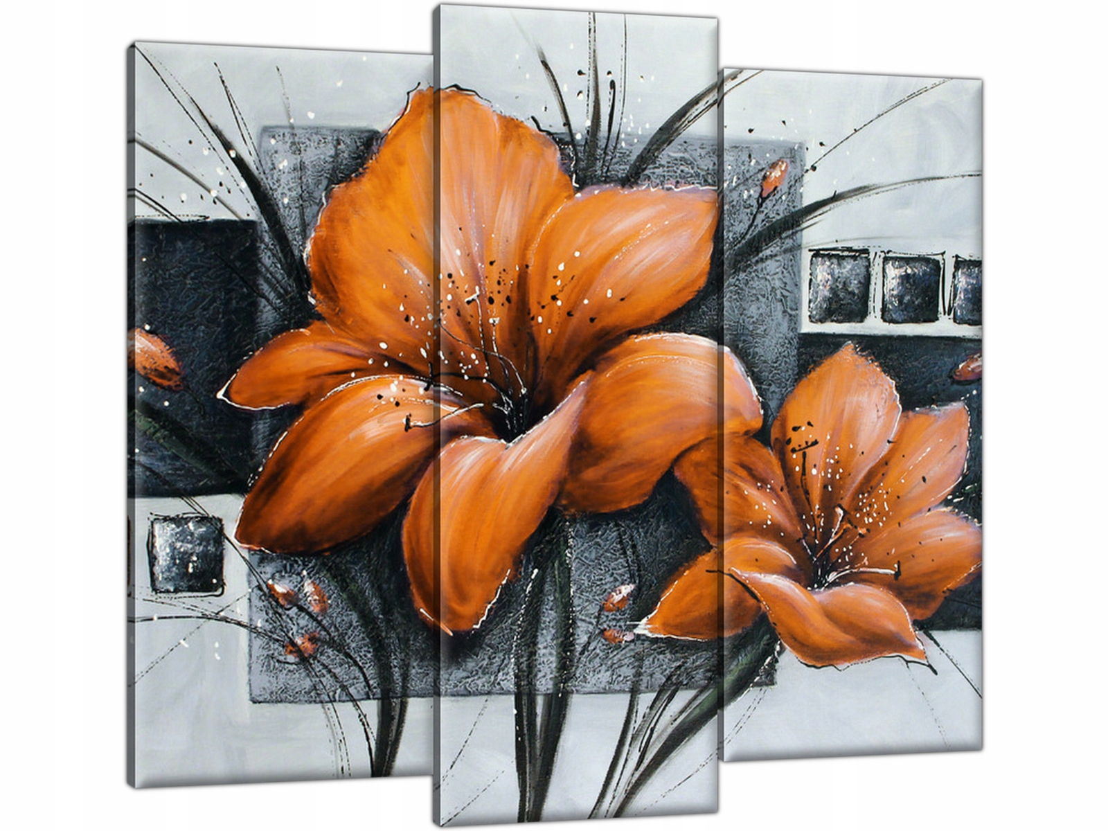 

Maki Pomarańczowe Kwiaty 90x80 Obraz do biura