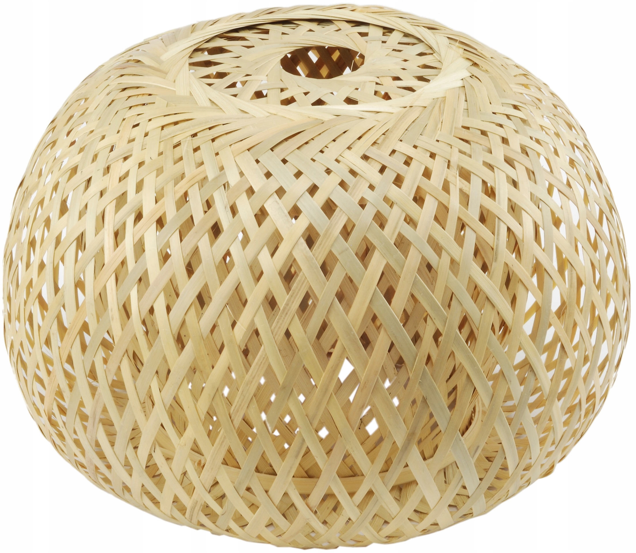 

duży klosz boho abażur bambusowy plafon 30cm Loft