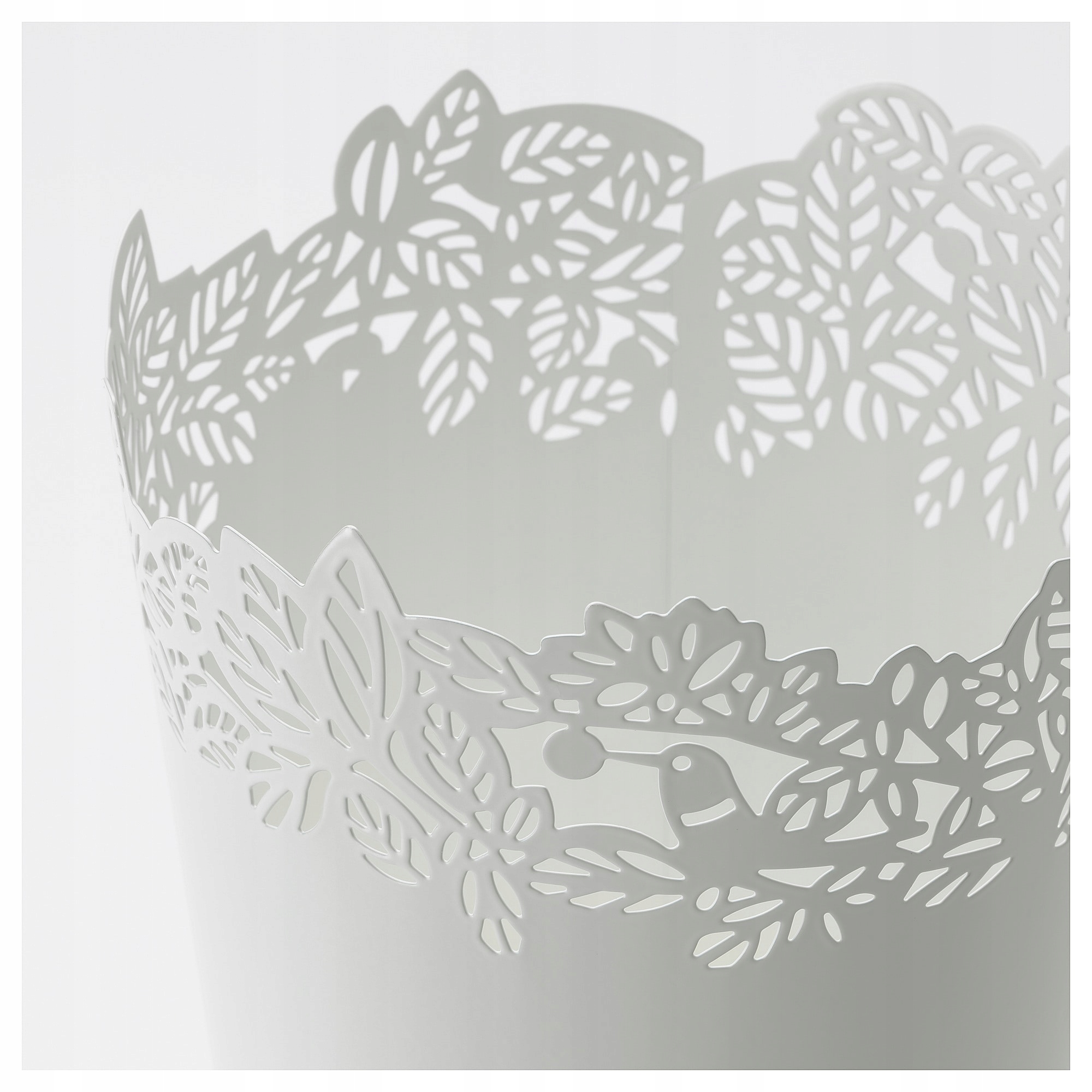 IKEA SAMVERKA Osłonka doniczki, biały 9cm Maks. szerokość 10 cm