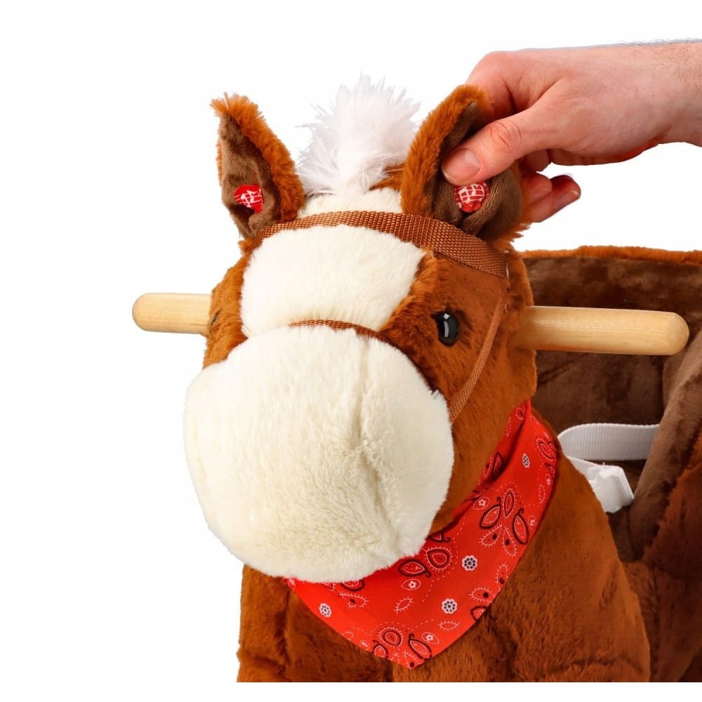 ADAM TOYS BRĄZOWY KONIK NA BIEGUNACH Z FOTELIKIEM I KOŁAMI OD 10 M-CY Informacje dot. bezpieczeństwa i zgodności produktu Nie nadaje się dla dzieci poniżej określonego wieku. Do używania pod nadzorem osoby dorosłej