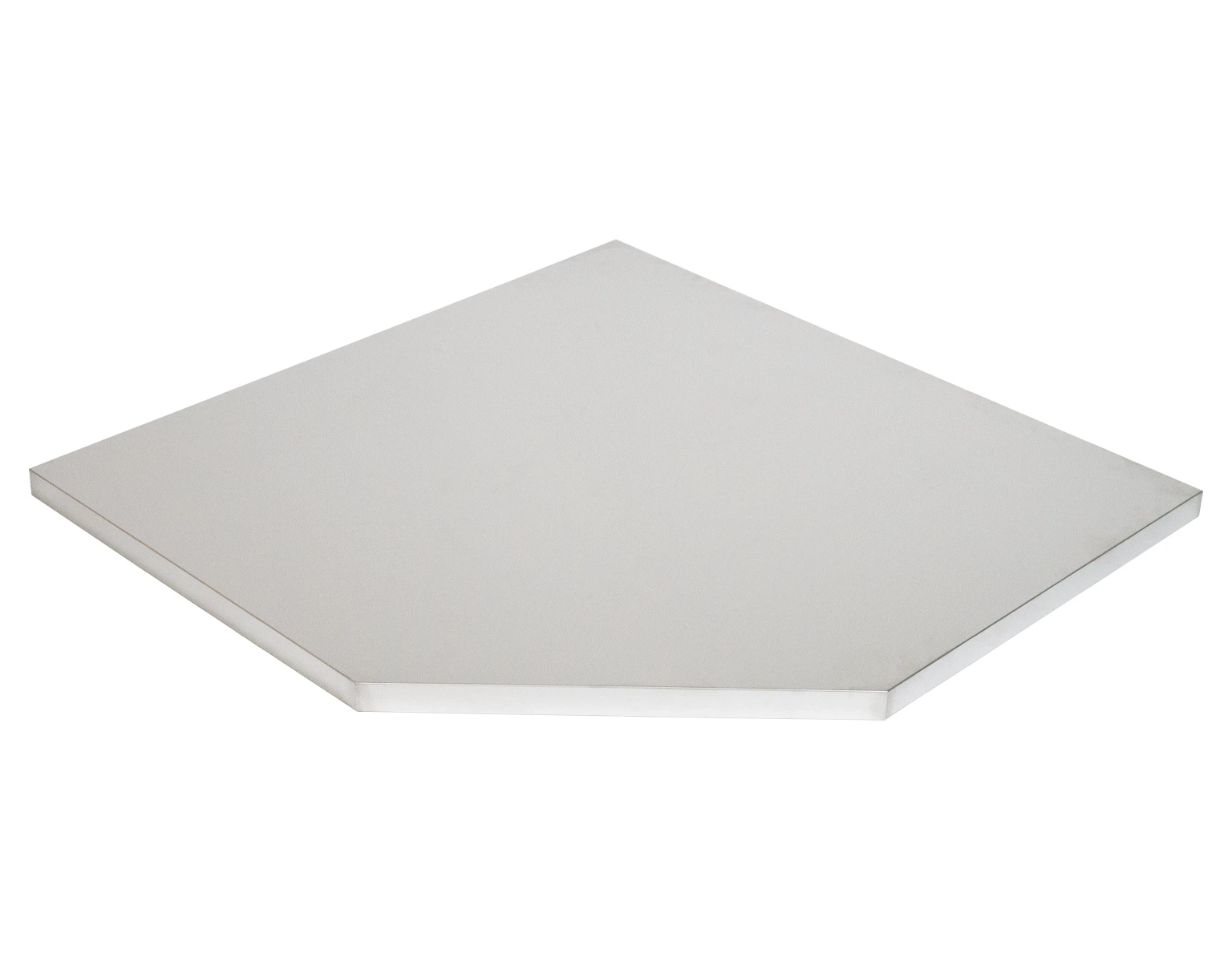 Matabro MB-TGW34DS,Rohová nerezová pracovná doska hlboká 1019x1019 x38 mm