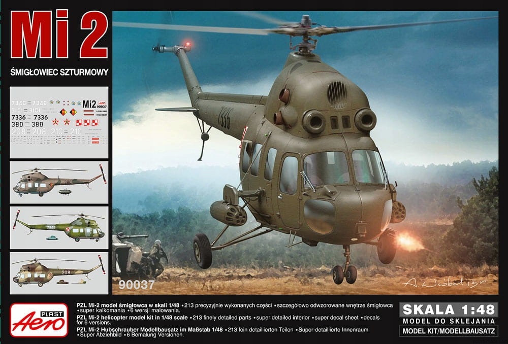 Aeroplast 90037 1/48 Mi-2 útočná verze