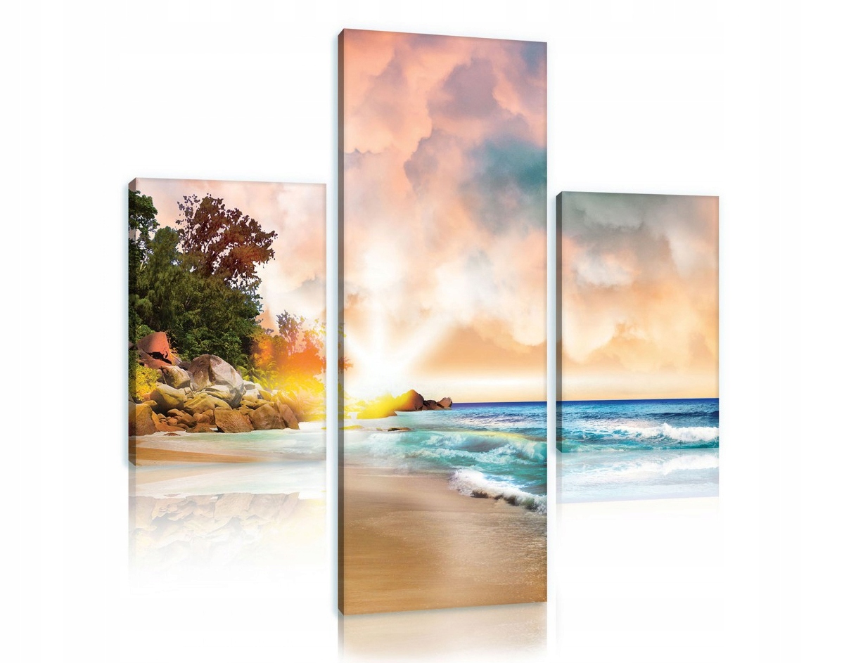 Obraz Na Plátně Canvas 80x80 Pláž Palmy Slunce