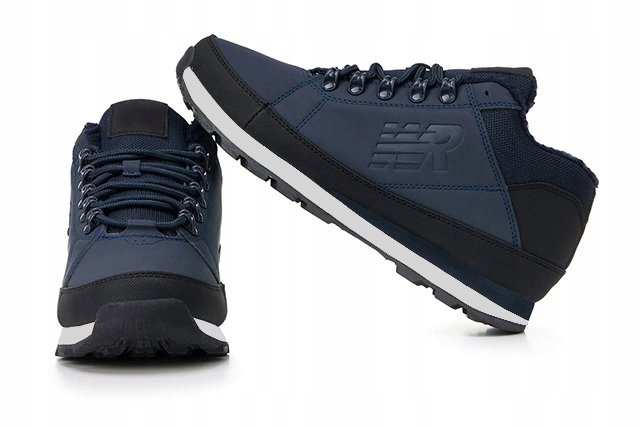 BUTY ZIMOWE DAMSKIE SPORTOWE OCIEPLANE ŚNIEGOWCE TRAPERY NAVY P1