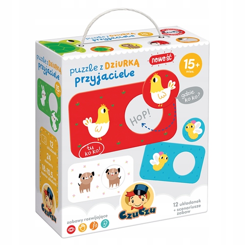 

Puzzle Z Dziurką Przyjaciele 15m+, Czuczu
